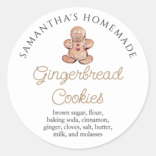 オーダーメイドのジンジャークッキーのお菓子屋 ラウンドシール (正面)