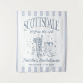 オーダーメイドのスコッツデールでのベール前パーティ タペストリー (正面)