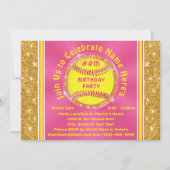 オーダーメイドのソフトボール バースデーパーティー招待状 招待状 (正面)