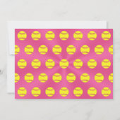 オーダーメイドのソフトボール バースデーパーティー招待状 招待状 (裏面)