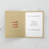 オーダーメイドのダックスフンド カード (内部)