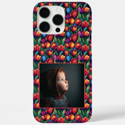 オーダーメイドのチューリップの母へのギフト Case-Mate iPhoneケース (裏面)