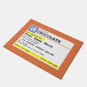 オーダーメイドのチョコ処方箋 面白グッズ  ドアマット (アングル)
