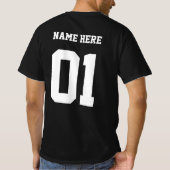 オーダーメイドのチームバチェラー Tシャツ (裏面)