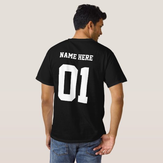 オーダーメイドのチームバチェラー Tシャツ (裏面フル)