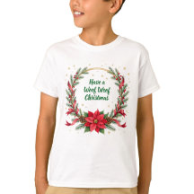 オーダーメイドのテキストで作るクリスマスTシャツ