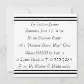 オーダーメイドのテキスト付き ブライダルシャワーの招待状 招待状 (裏面)