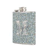 オーダーメイドのテラッツォイニシャル フラスク (左)