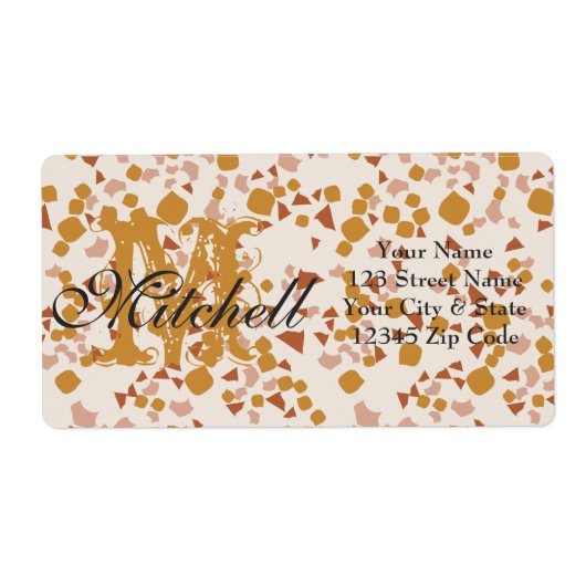 オーダーメイドのテラッツォ 配送先住所ラベル ラベル (正面)