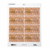 オーダーメイドのテラッツォ 配送先住所ラベル ラベル (フルシート)