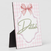 オーダーメイドのデリラ 赤ちゃん女の子の保育園 ジャングルジム フォトプラーク (側面)