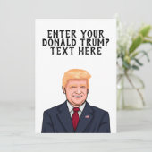 オーダーメイドのドナルド・トランプ カード (スタンド正面)