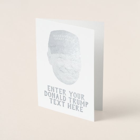 オーダーメイドのドナルド・トランプ MAGA 箔カード (正面)