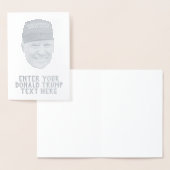 オーダーメイドのドナルド・トランプ MAGA 箔カード (ディスプレー)