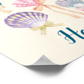 オーダーメイドのナーセリー シェル コケッティ プリント (角)