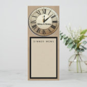 オーダーメイドのニューイヤーズイヴの結婚式プログラム 招待状 (スタンド正面)