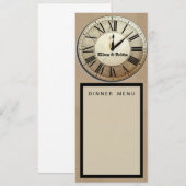 オーダーメイドのニューイヤーズイヴの結婚式プログラム 招待状 (正面/裏面)