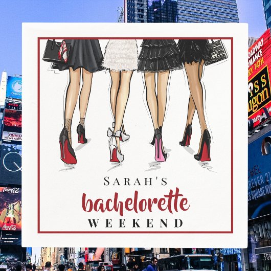 オーダーメイドのニューヨークシティ週末ファッション スタンダードカクテルナプキン