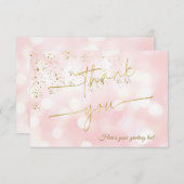 オーダーメイドのハウスパーティーカード サンキューカード (正面/裏面)