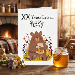 オーダーメイドのハッピーアニバーサリーカード Still My Honey カード