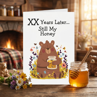 オーダーメイドのハッピーアニバーサリーカード Still My Honey カード