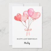 オーダーメイドのハッピーバースデーカード 招待状 (正面)