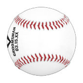 オーダーメイドのハネムーン パーティー ベストマン グルーム グルームズメン 野球ボール (正面)