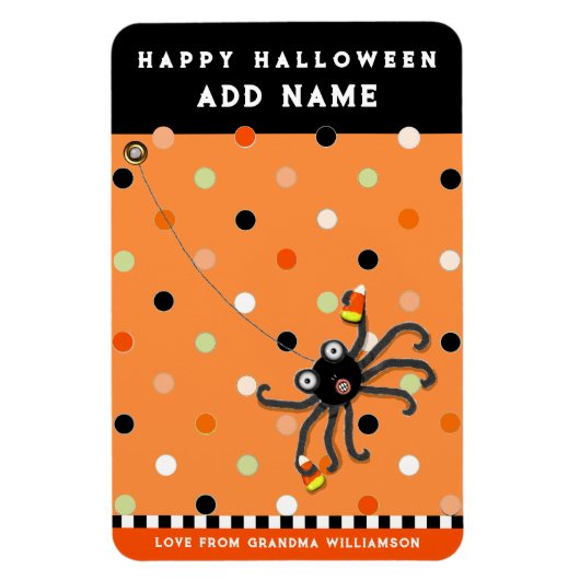 オーダーメイドのハロウィンカード マグネット (縦)