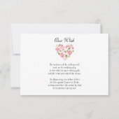 オーダーメイドのハートウェディング ウィッシュ ウェル インビテーション (正面)