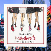 オーダーメイドのバチェロレッテパーティー in ニューヨークシティ ウィークエンド ファッション スタンダードカクテルナプキン