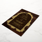 オーダーメイドのバット・バール・ミッツヴァ・イベント、エレガントでモダンな 箔招待状 (回転した状態)