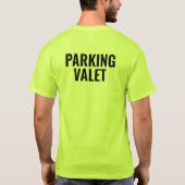 オーダーメイドのバレーパーキング係シャツ Tシャツ (裏面)