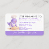 オーダーメイドのパン屋さんの名刺 名刺 (裏面)