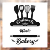 オーダーメイドのパン屋さんへのウェルカムメッセージ ウィンドウサイン (シート2)