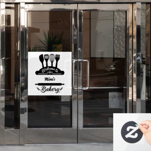 オーダーメイドのパン屋さんへようこそ ウィンドウサイン (オフィスドア)