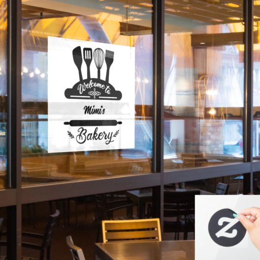 オーダーメイドのパン屋さんへようこそ ウィンドウサイン (レストラン窓)