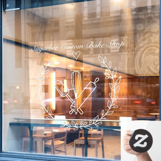 オーダーメイドのパン屋さんビジネス ウィンドウサイン (カフェ窓)