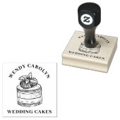 オーダーメイドのパン屋のロゴ ラバースタンプ (押印)