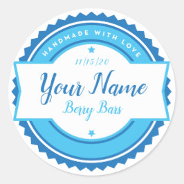 オーダーメイドのパン屋ラベル ラウンドシール