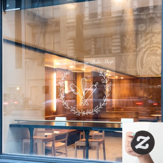 オーダーメイドのパン屋・焼き菓子店ビジネス ウィンドウサイン (カフェ窓)