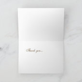 オーダーメイドのパームツリー結婚式ロゴ サンキューカード (内部)