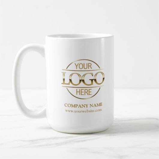 オーダーメイドのビジネス ロゴ入り 企業ギフト コーヒーマグカップ (左)