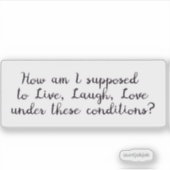 オーダーメイドのビニールステッカー シール (正面)