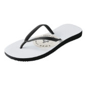 オーダーメイドのビーチサンダル 細いストラップ - カスタム(画像/テキストを追加) ビーチサンダル (アングル)