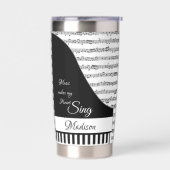 オーダーメイドのピアノ 保温保冷タンブラー (左面)