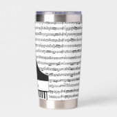 オーダーメイドのピアノ 保温保冷タンブラー (背面)