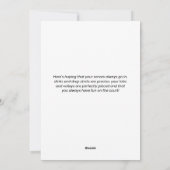 オーダーメイドのピックルボールクリスマスカード サンタと小人 シーズンカード (裏面)