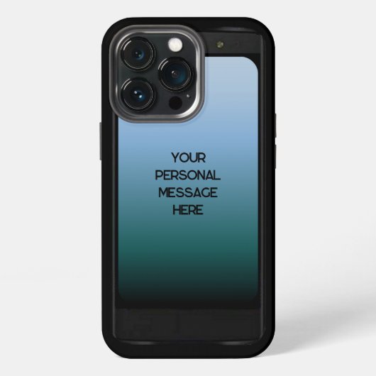 オーダーメイドのフェイク携帯画面 iPhoneケース (裏面)