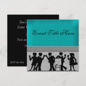 オーダーメイドのフェスティブパーティー招待状 招待状 (正面/裏面)