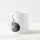 オーダーメイドのフォックス&ムーンマグ コーヒーマグカップ (正面左)
